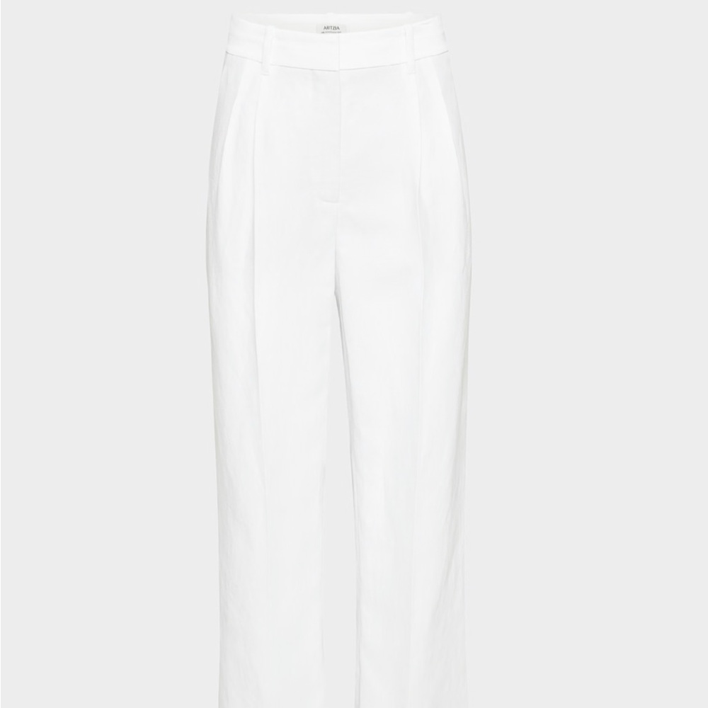 Aritzia Wilfred linen cropped effortless pant
